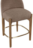 Torino Fabric Upholstered Counter Stool — 88008-C - Brown - 88008Brown-C alternate view 4