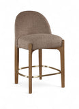 Torino Fabric Upholstered Counter Stool — 88008-C - Brown - 88008Brown-C