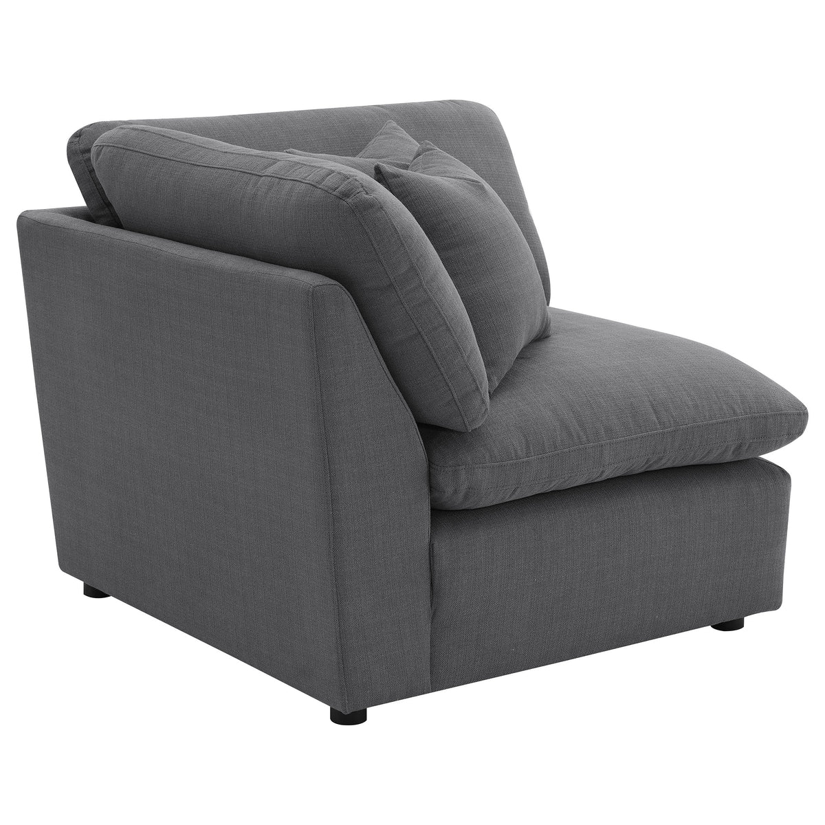 Hobson Upholstered Corner Charcoal