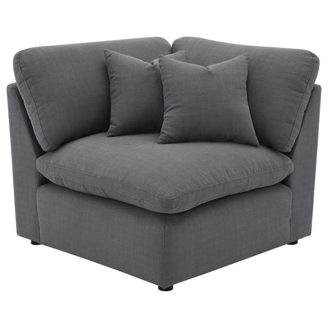Hobson Upholstered Corner Charcoal