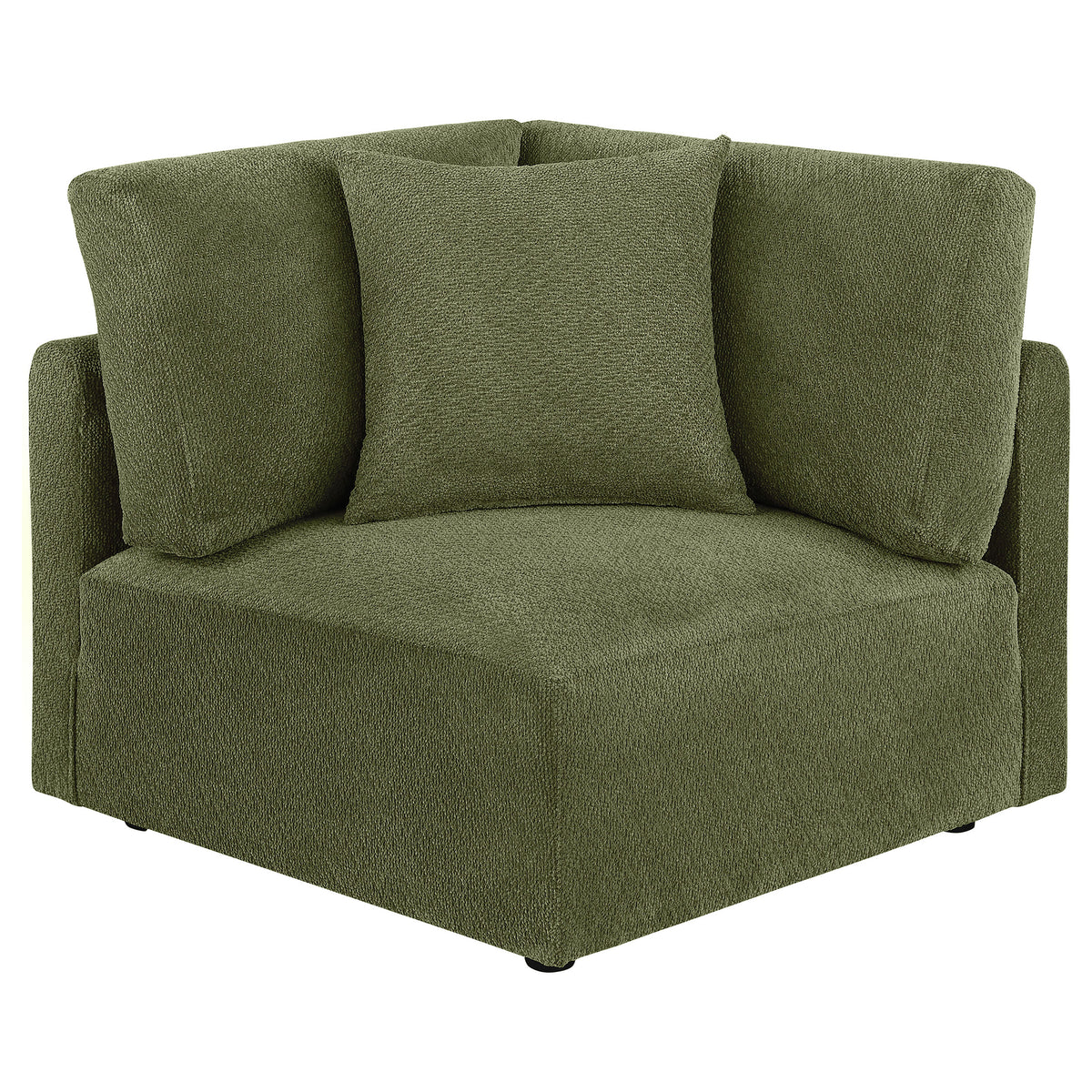 Elysia 5-piece Fabric Upholstered Modular Sectional Sofa Green