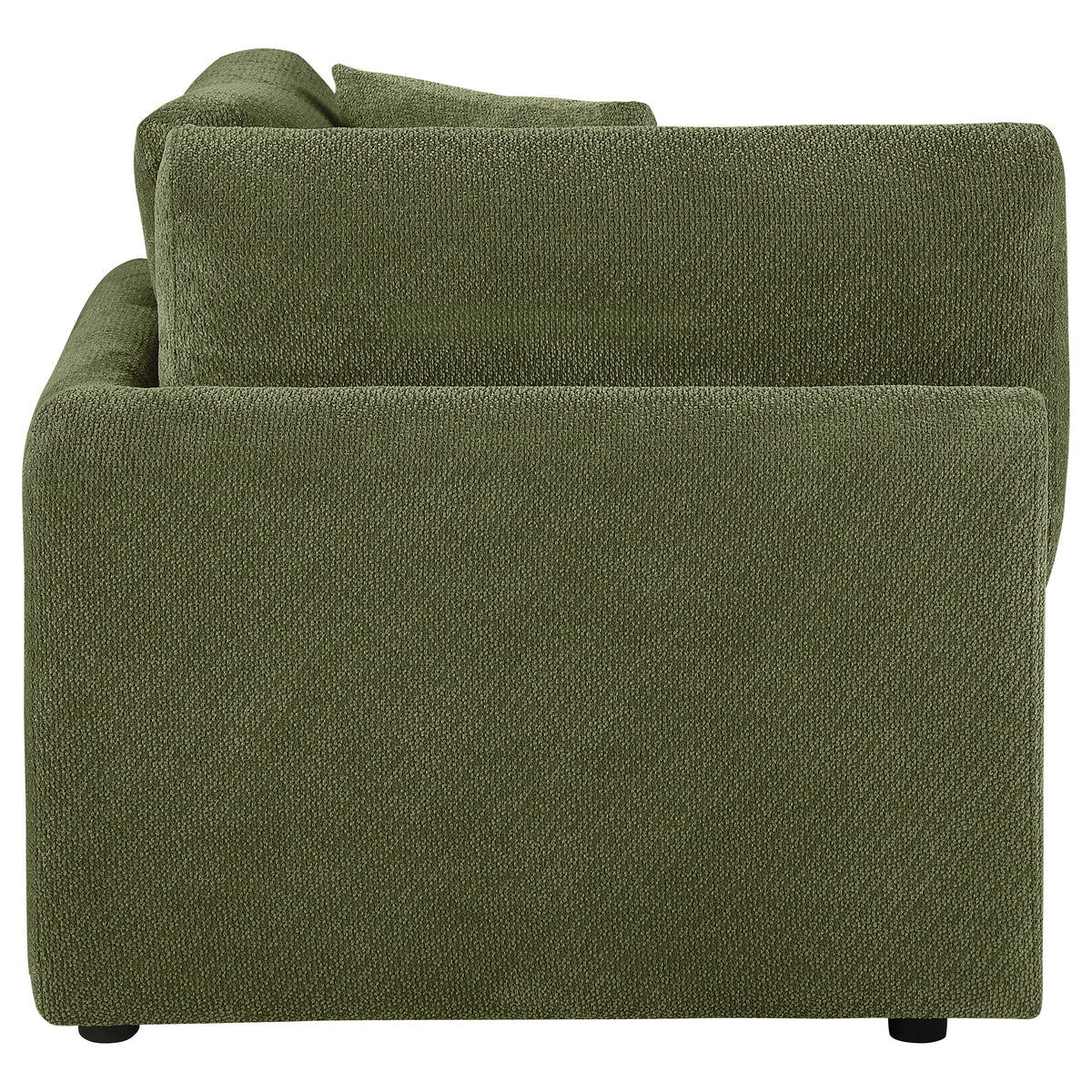 Elysia Fabric Upholstered Modular Corner Chair Green