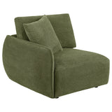 Elysia Fabric Upholstered Modular LAF Chair Green