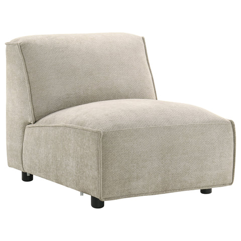 Crane Modular Armless Chair Beige