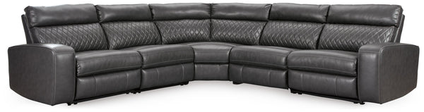 Samperstone 5-Piece Power Reclining Sectional