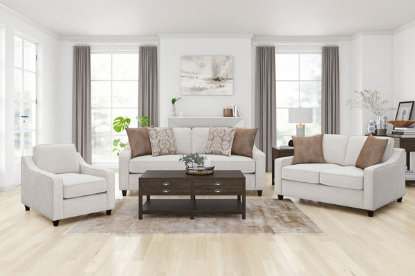 Christine Living Room Set Beige