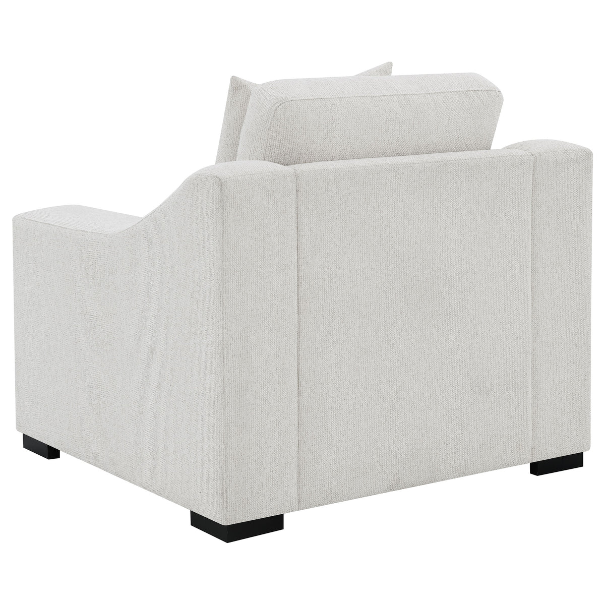 Ashlyn Fabric Upholstered Track Arm Accent Chair Sand
