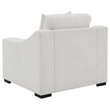 Ashlyn Fabric Upholstered Track Arm Accent Chair Sand