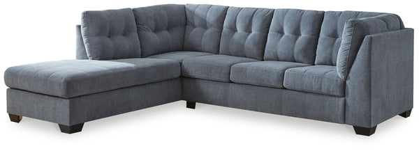 Marleton Denim 2-Piece Sleeper Sectional with Left-Arm Facing Chaise