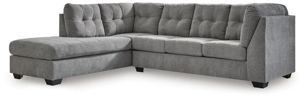 Marleton Gray 2-Piece Sleeper Sectional with Left-Arm Facing Chaise