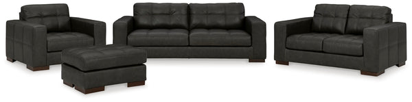 Luigi Thunder Leather Living Room Set