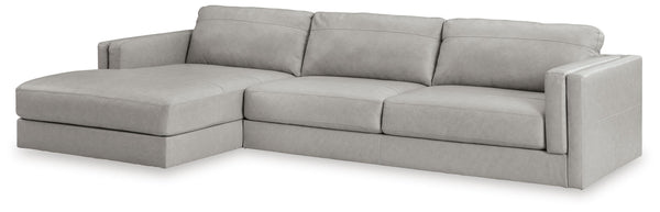 Amiata Glacier 2-Piece Sectional with Left-Arm Facing Chaise