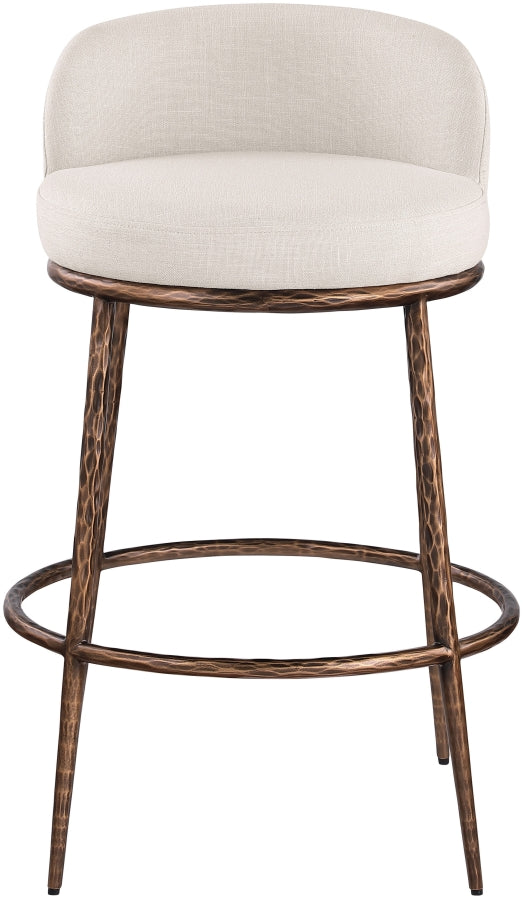 Ferro Performance Fabric Upholstered Bar Stool — 77085-C - Beige - 77085Beige-C alternate view 2