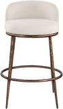 Ferro Performance Fabric Upholstered Bar Stool — 77085-C - Beige - 77085Beige-C alternate view 2