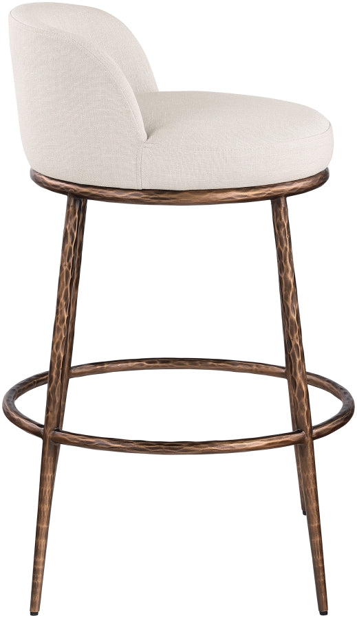 Ferro Performance Fabric Upholstered Bar Stool — 77085-C - Beige - 77085Beige-C alternate view 3