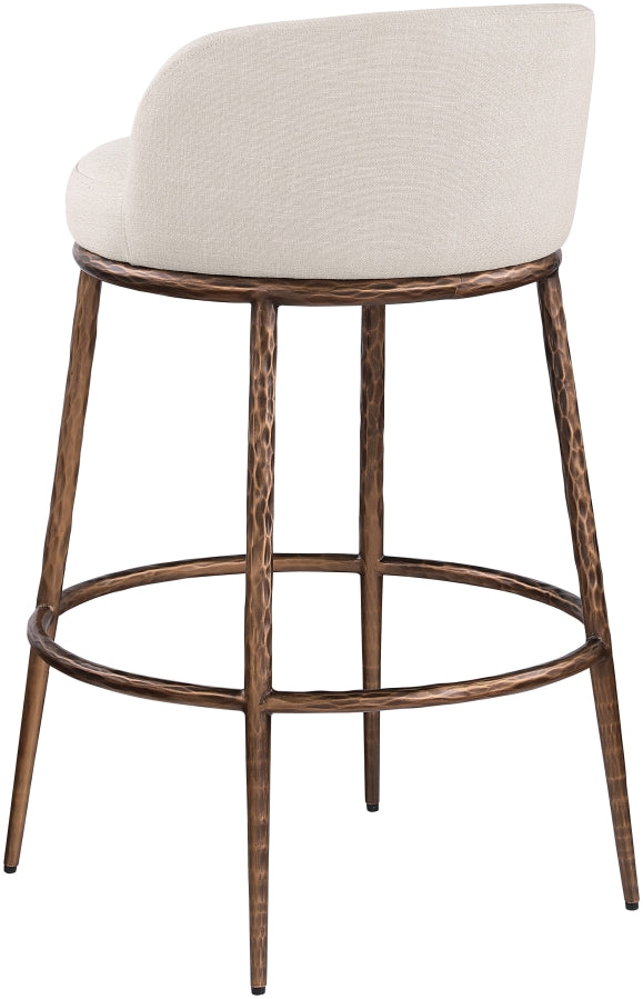 Ferro Performance Fabric Upholstered Bar Stool — 77085-C - Beige - 77085Beige-C alternate view 5