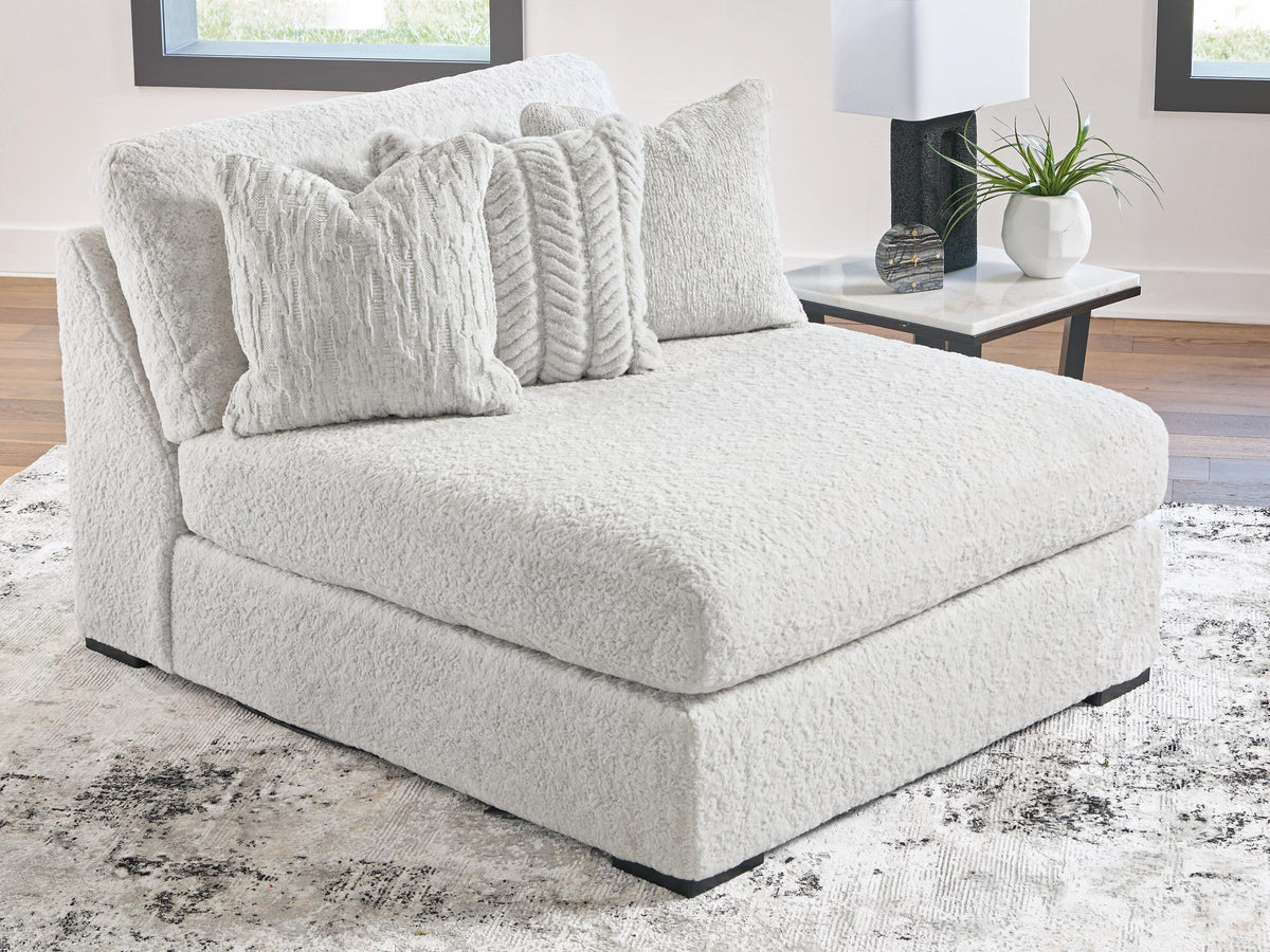 Cuddle Plush Oversized Armless Chaise