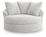 Cuddle Plush Oversized Swivel Accent Chair