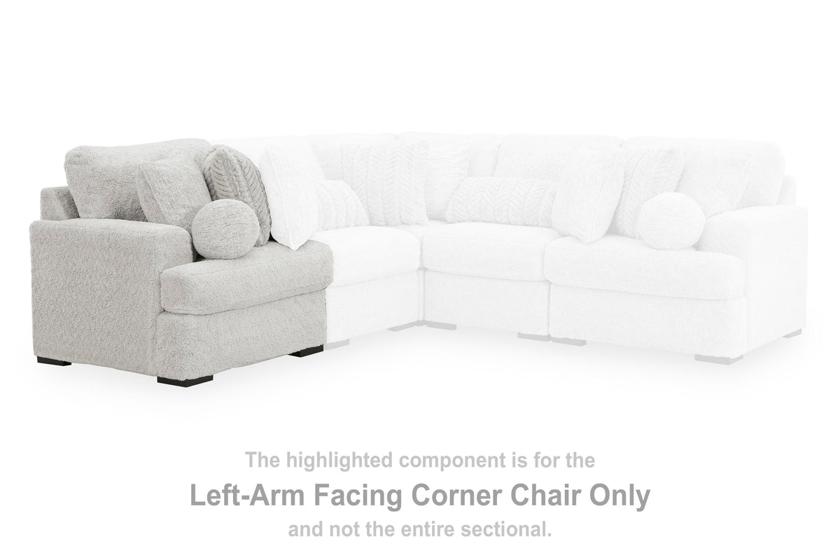 Cuddle Plush Left-Arm Facing Corner Chair