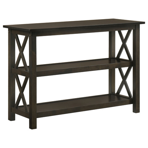 Rachelle 2-shelf Wood Entryway Console Table Dark Merlot