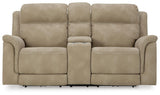 Next-Gen Durapella Power Reclining Loveseat with Console