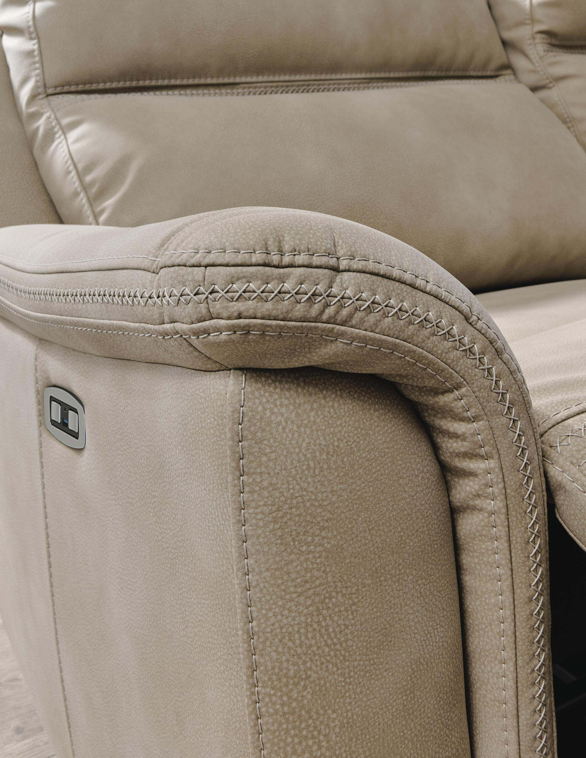 Next-Gen Durapella Power Reclining Loveseat with Console