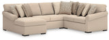 LadyMae 4-Piece Sectional with Chaise