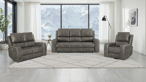 Brickston Power Reclining Living Room Set Charcoal