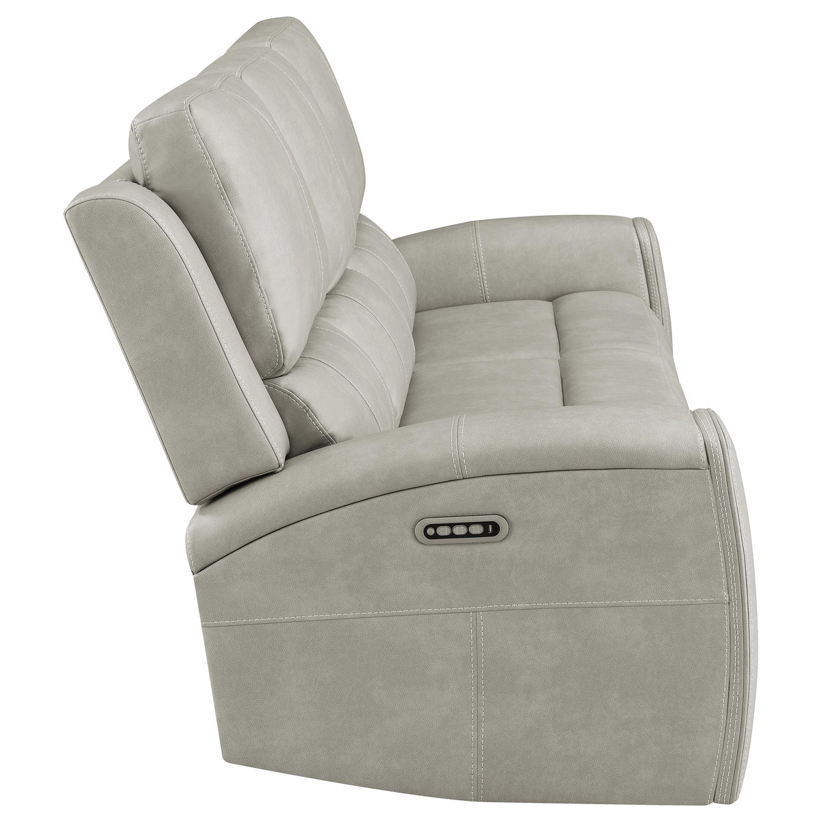 Brickston Triple Power Reclining Sofa Mushroom