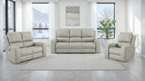 Brickston Triple Power Reclining Sofa Mushroom