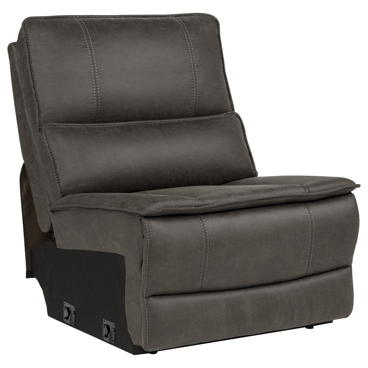 Marcell 6-Piece L-Shaped Power Reclining Sectional with Console Grey