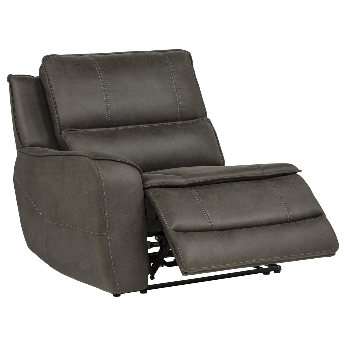 Marcell 5-Piece L-Shaped Modular Power Reclining Sectional Sofa Grey