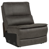 Marcell 5-Piece L-Shaped Modular Power Reclining Sectional Sofa Grey