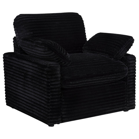 Collins Upholstered Power Recliner Chair Black
