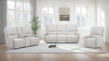 Sylmar Chenille Upholstered Power Recliner Dove Grey