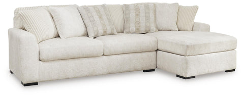 Chessington Ivory 2-Piece Sectional with Right-Arm Facing Chaise