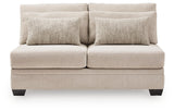Mandi Point Armless Loveseat