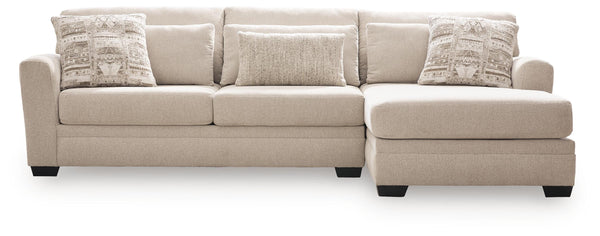 Mandi Point Marble 2-Piece Sectional Sofa with Right-Arm Facing Chaise