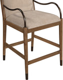 Cambria Fabric Upholstered Counter Stool — 75032-C - Beige - 75032Beige-C alternate view 5