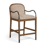 Cambria Fabric Upholstered Counter Stool — 75032-C - Beige - 75032Beige-C