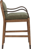 Cambria Fabric Upholstered Counter Stool — 75032-C - Green - 75032Green-C alternate view 3