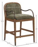 Cambria Fabric Upholstered Counter Stool — 75032-C - Green - 75032Green-C Dim