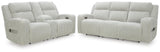 Carvara Power Reclining Sofa and Loveseat