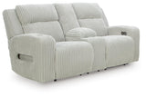 Carvara Power Reclining Loveseat with Console