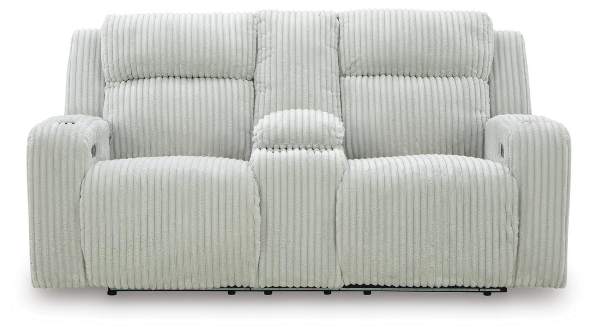 Carvara Power Reclining Loveseat with Console