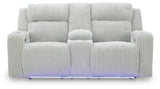 Carvara Power Reclining Loveseat with Console