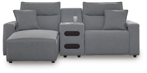 Modmax II 3-Piece Power Reclining Sectional with Chaise and Audio Console