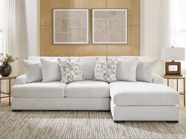 Misty-Lakes Chalk 2-Piece Sectional Sofa with Right-Arm Facing Chaise
