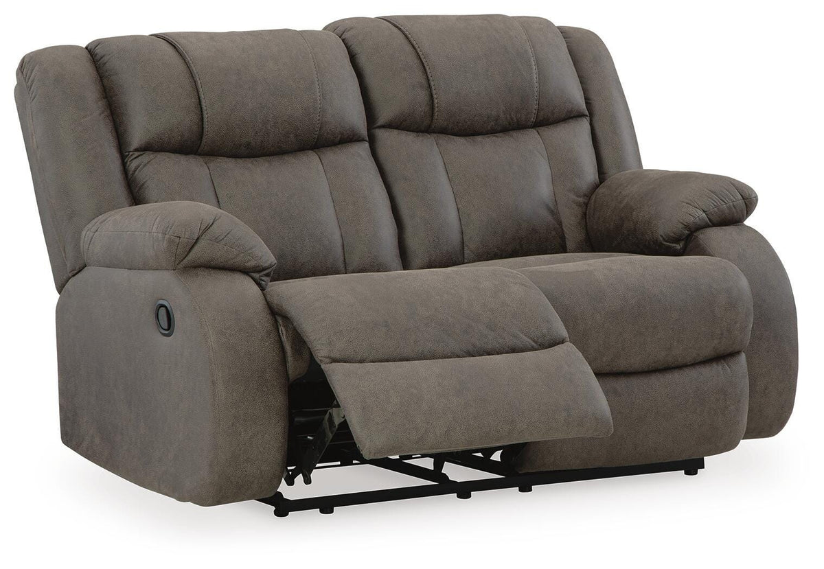 First Base Reclining Loveseat and 2 Recliners