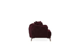Burgundy Velvet Navona 4-Seater Sofa